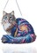DIY Hanging Diamond Painting Kit for Adults – Cat 5D Gem Art Suncatcher, Home Wall Decor & Gift, Complete Box Set